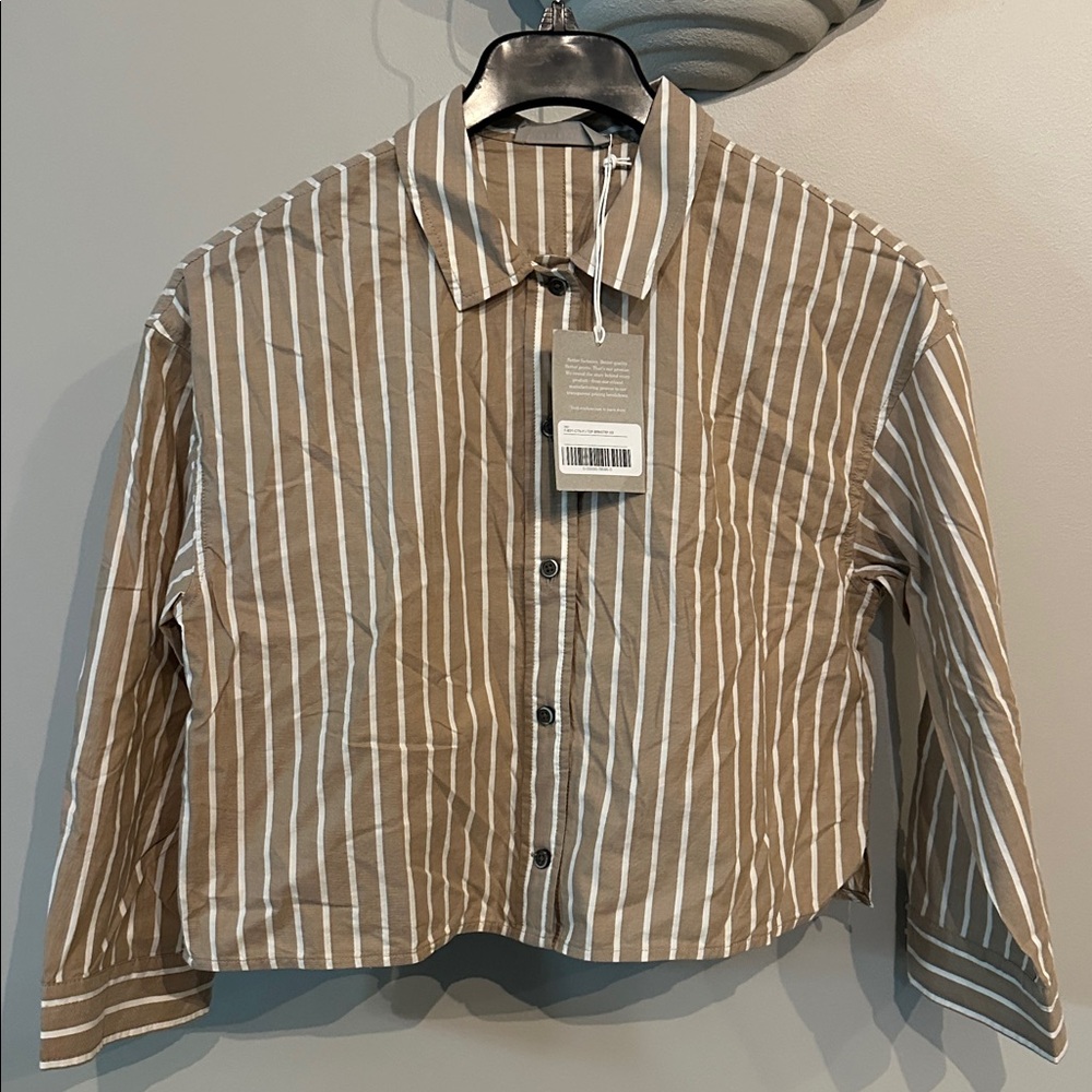 NWT Everlane The Woven PJ Top